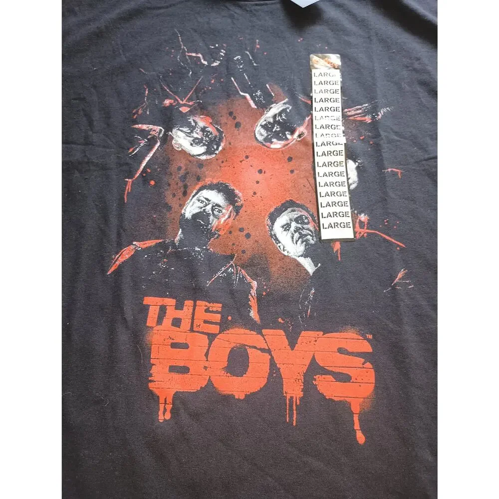 Spencer's The Boys Shirt Mens Black Short Sleeve TV Series NWT‎ Large - Picture 2 of 4